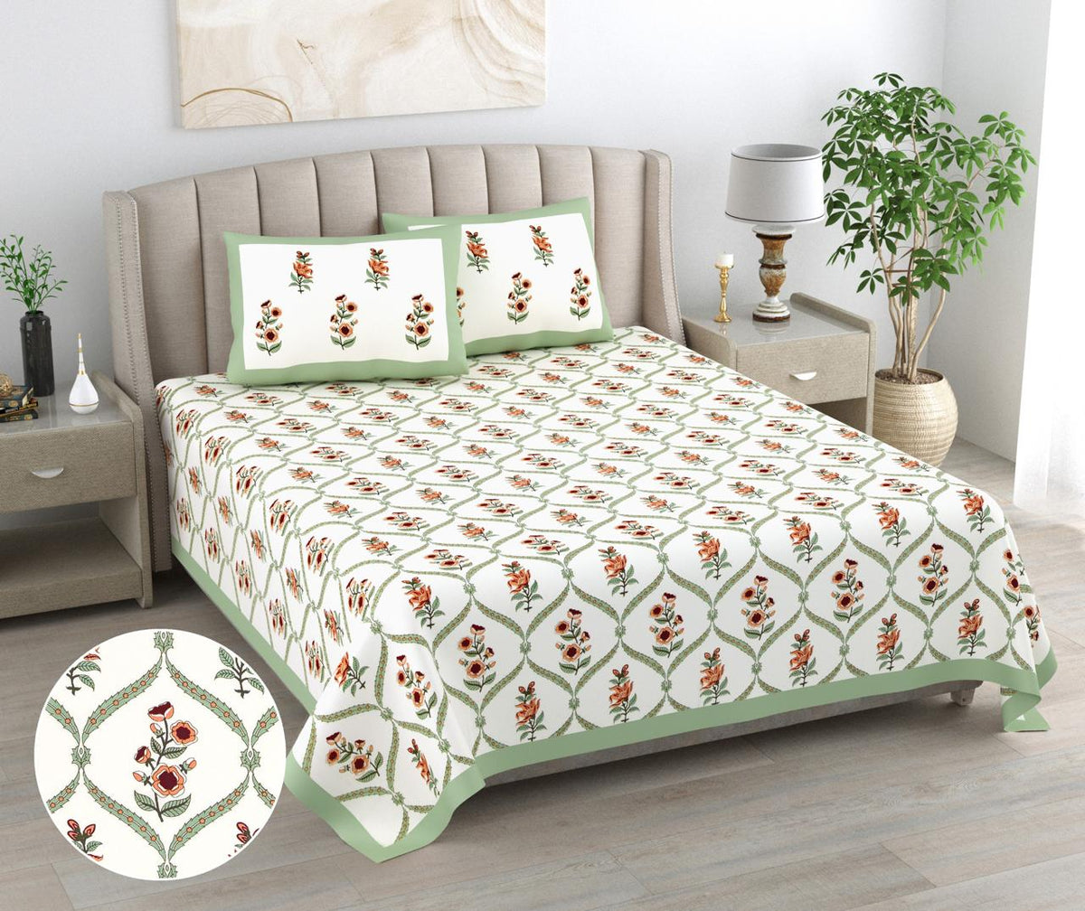 PRINTARA Handblock Bedsheet