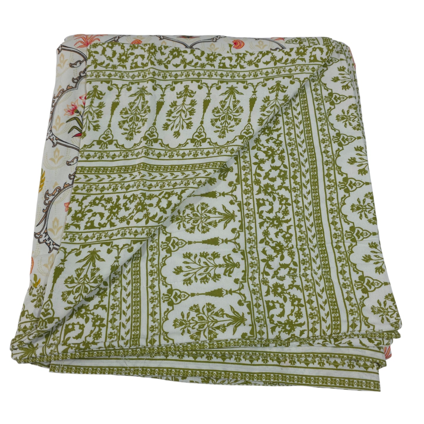 100% Pure Cotton Printed Double Bed AC Dohar | Reversible King Size Lightweight Blanket