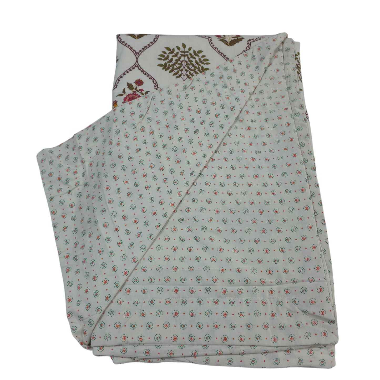 100% Pure Cotton Printed Double Bed AC Dohar | Reversible King Size Lightweight Blanket