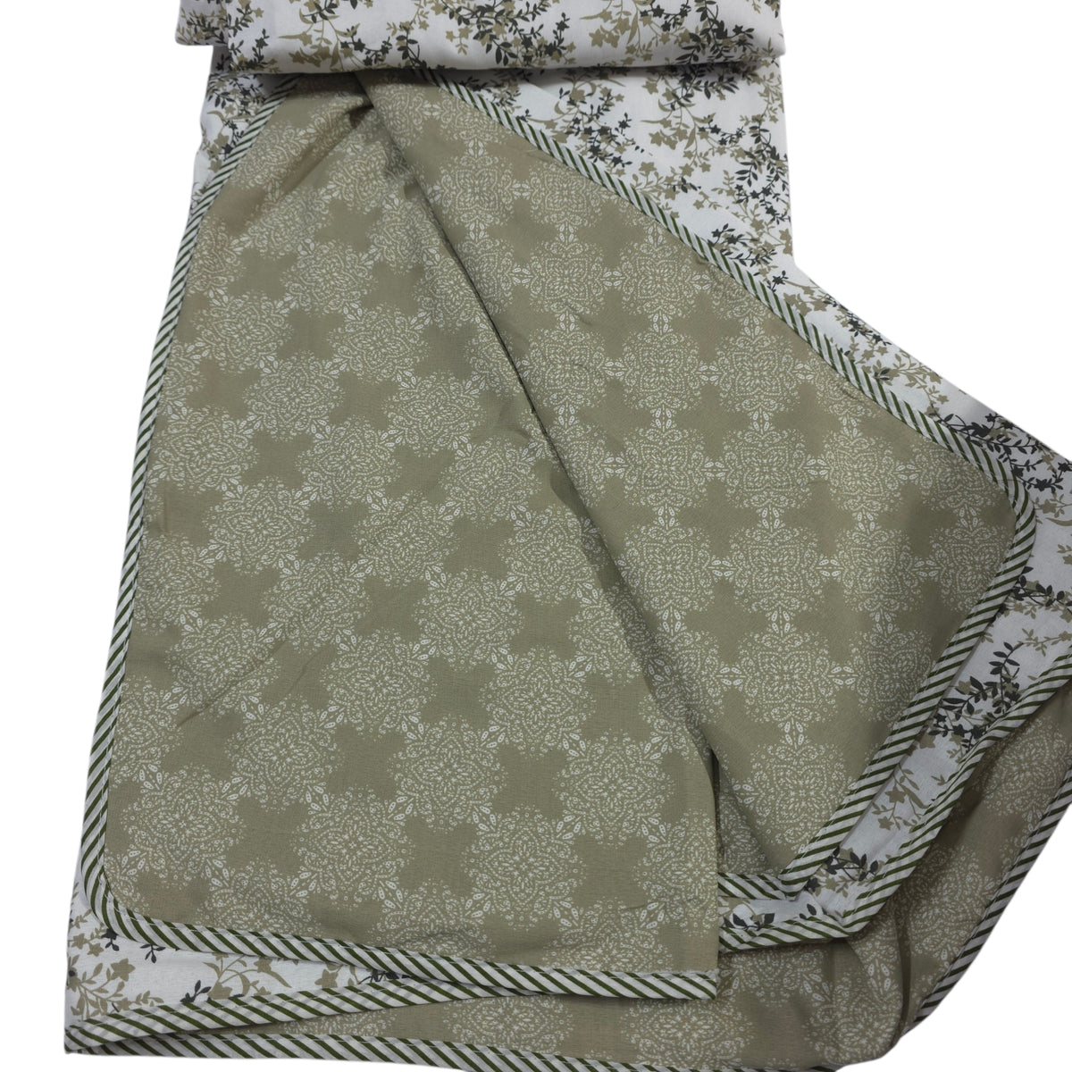 100% Pure Cotton Printed Double Bed AC Dohar | Reversible King Size Lightweight Blanket