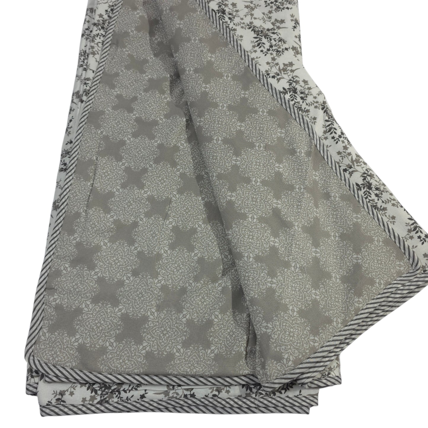 100% Pure Cotton Printed Double Bed AC Dohar | Reversible King Size Lightweight Blanket