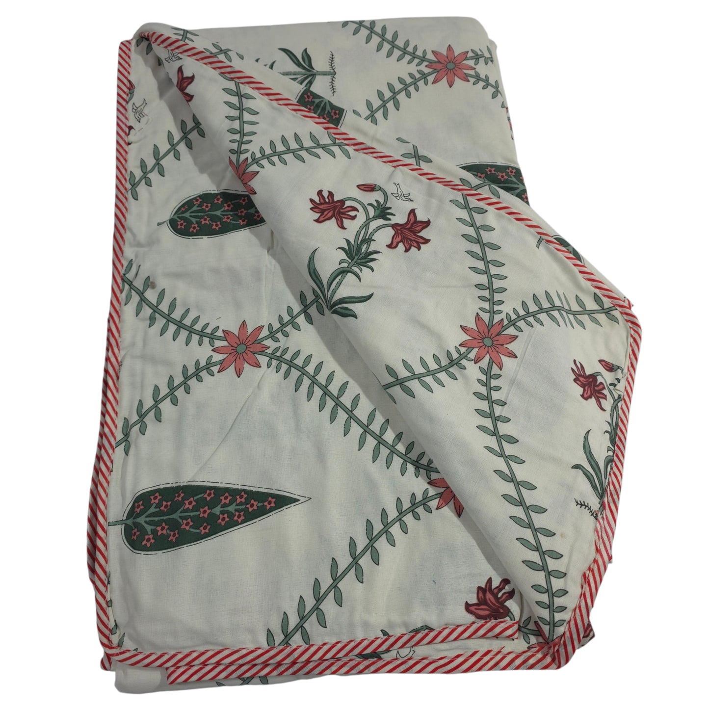 100% Pure Cotton Printed Double Bed AC Dohar | Reversible King Size Lightweight Blanket