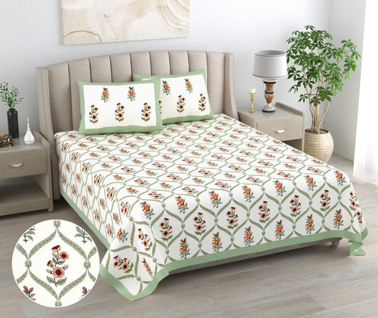 PRINTARA Handblock Bedsheet