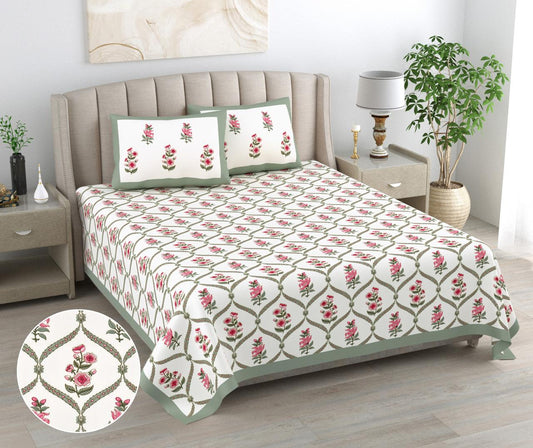PRINTARA Handblock Bedsheet