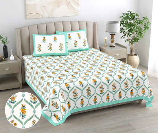 PRINTARA Handblock Bedsheet