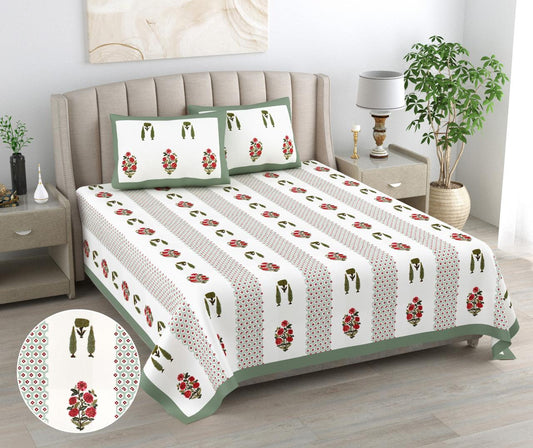 PRINTARA Handblock Bedsheet