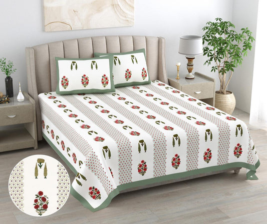 PRINTARA Handblock Bedsheet