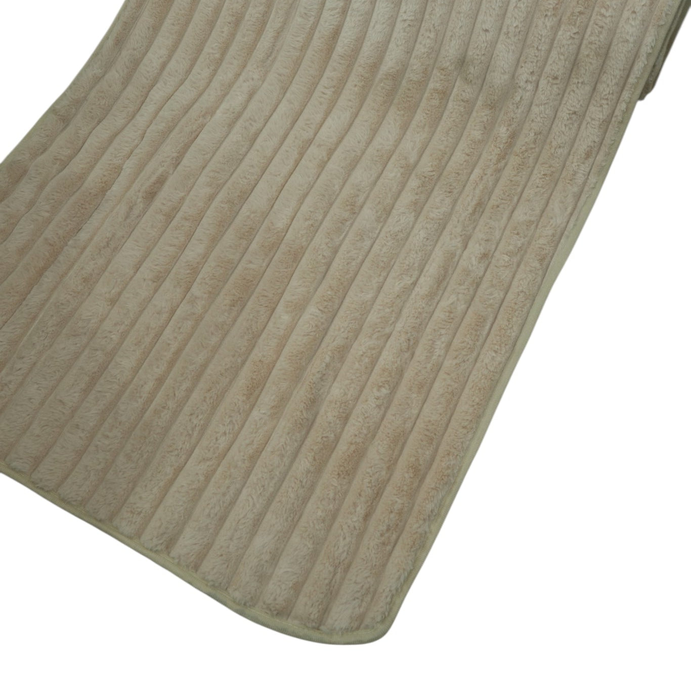 Premium Soft Fur Ribbed Anti-Skid Sofa Cover (Ivory Beige) 27 inch