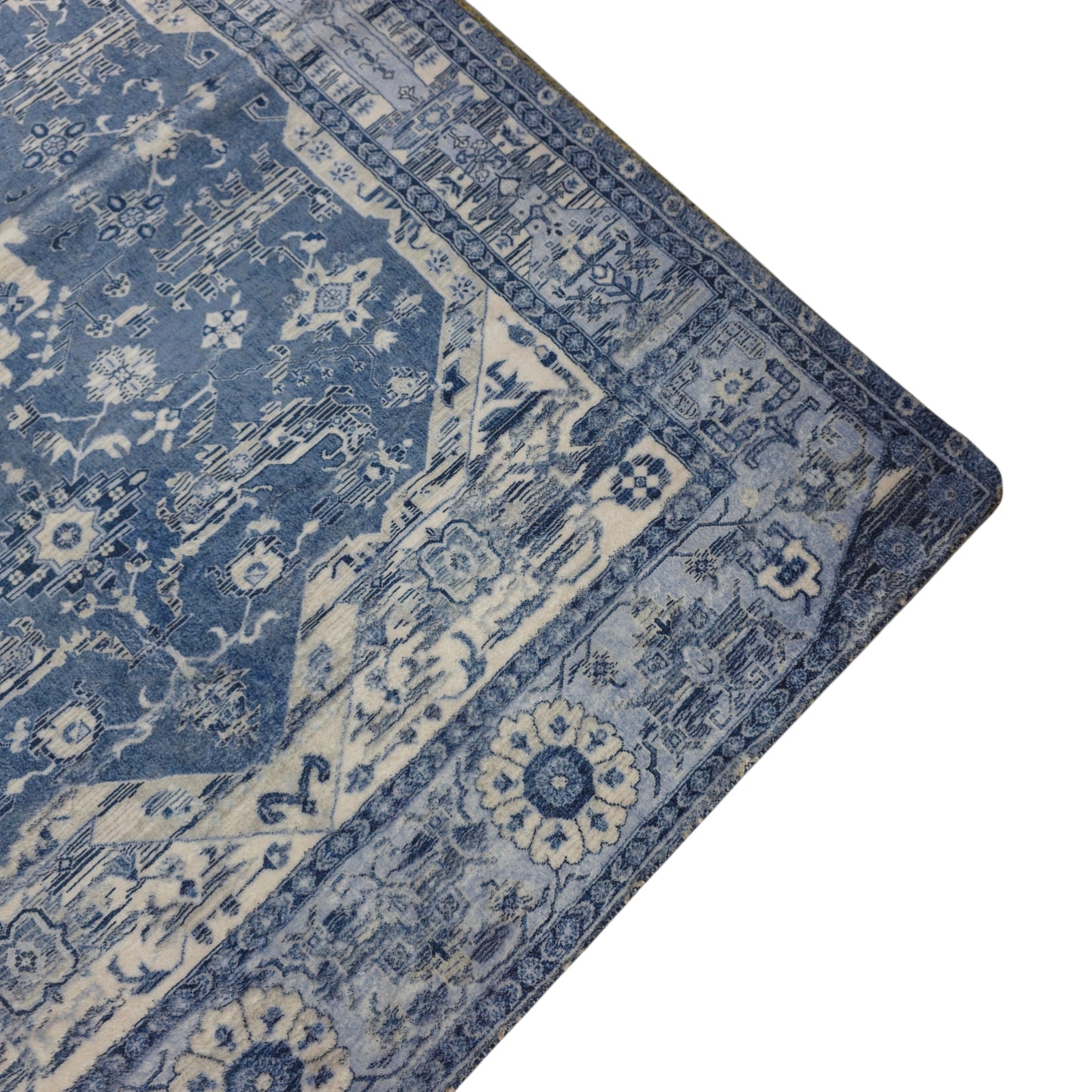 Royal Blue Medallion Carpet (5x7 Ft) – Ultra Soft