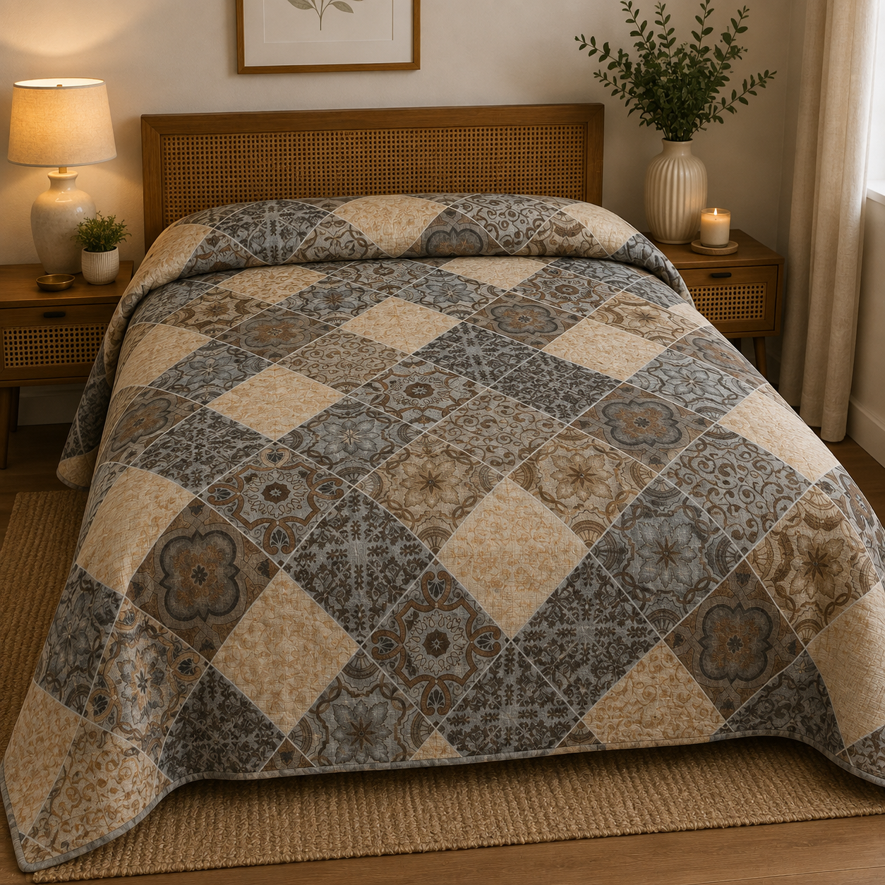 Ultra-Soft Premium Cotton Digitally Printed King Size Dohar (108" x 108")