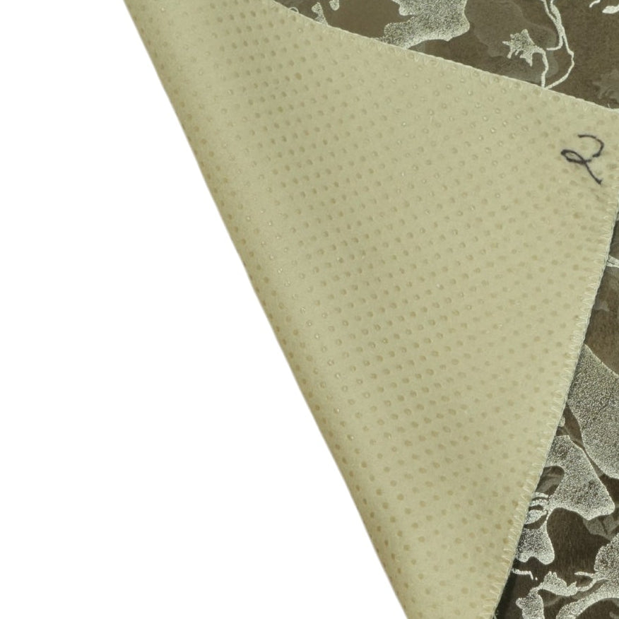 Golden Champagne & Silver Abstract Marble-Weave Sofa Cover (Champagne Gold / Mustard) 27 inch