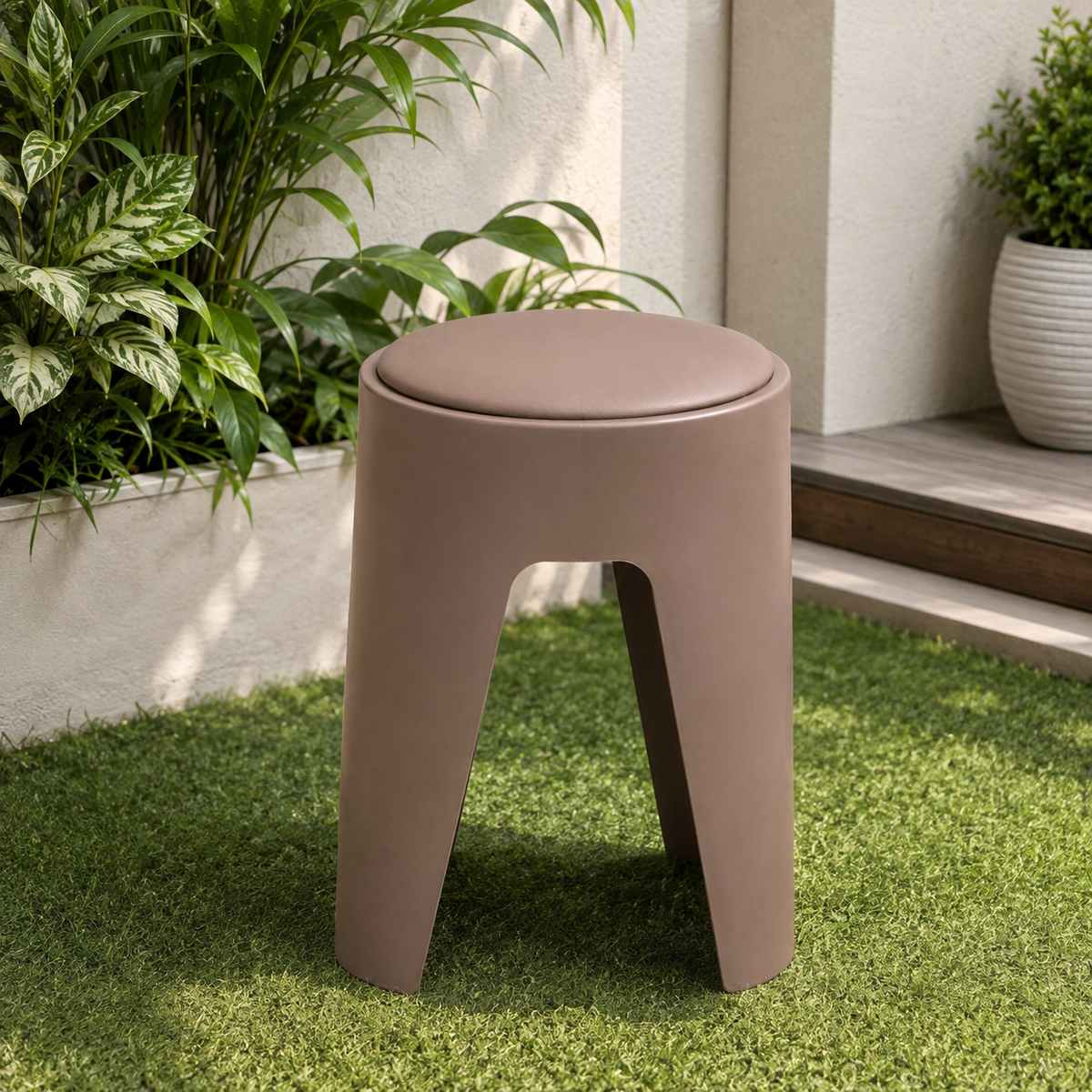 Premium Cushioned Plastic Stool