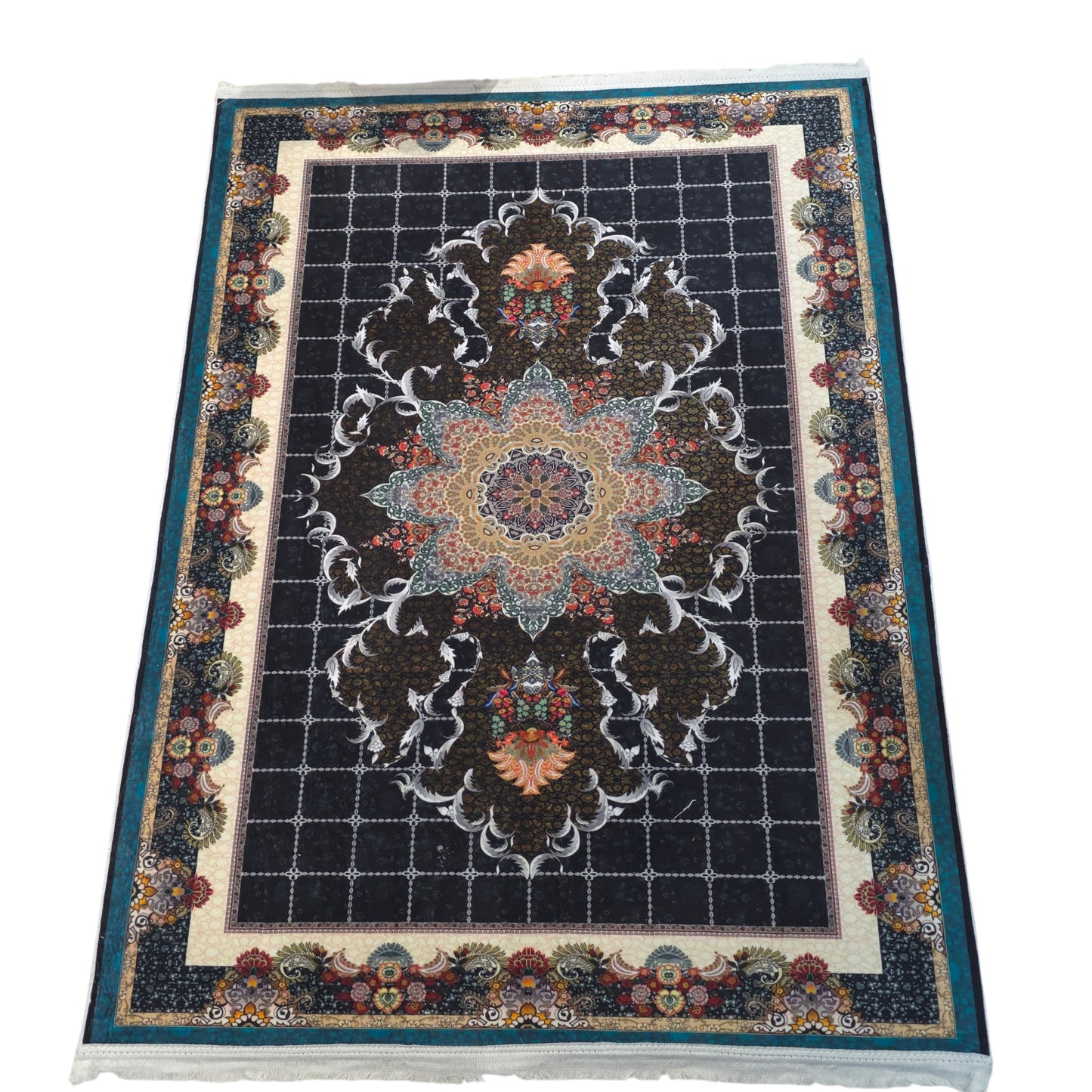 Premium Turkey-Made Area Carpet (5x7 Feet) – Traditional Fusion Collection