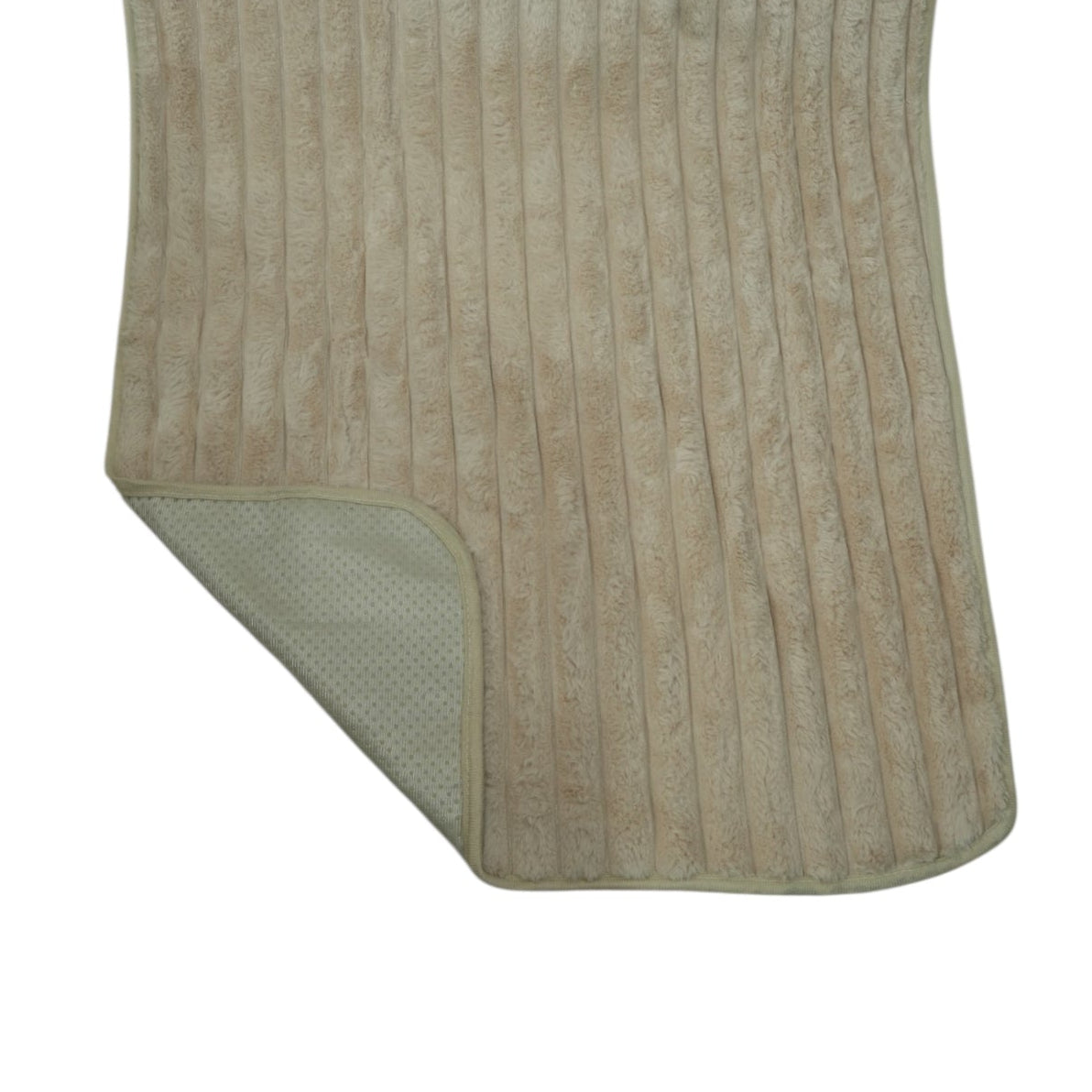Premium Soft Fur Ribbed Anti-Skid Sofa Cover (Ivory Beige) 27 inch