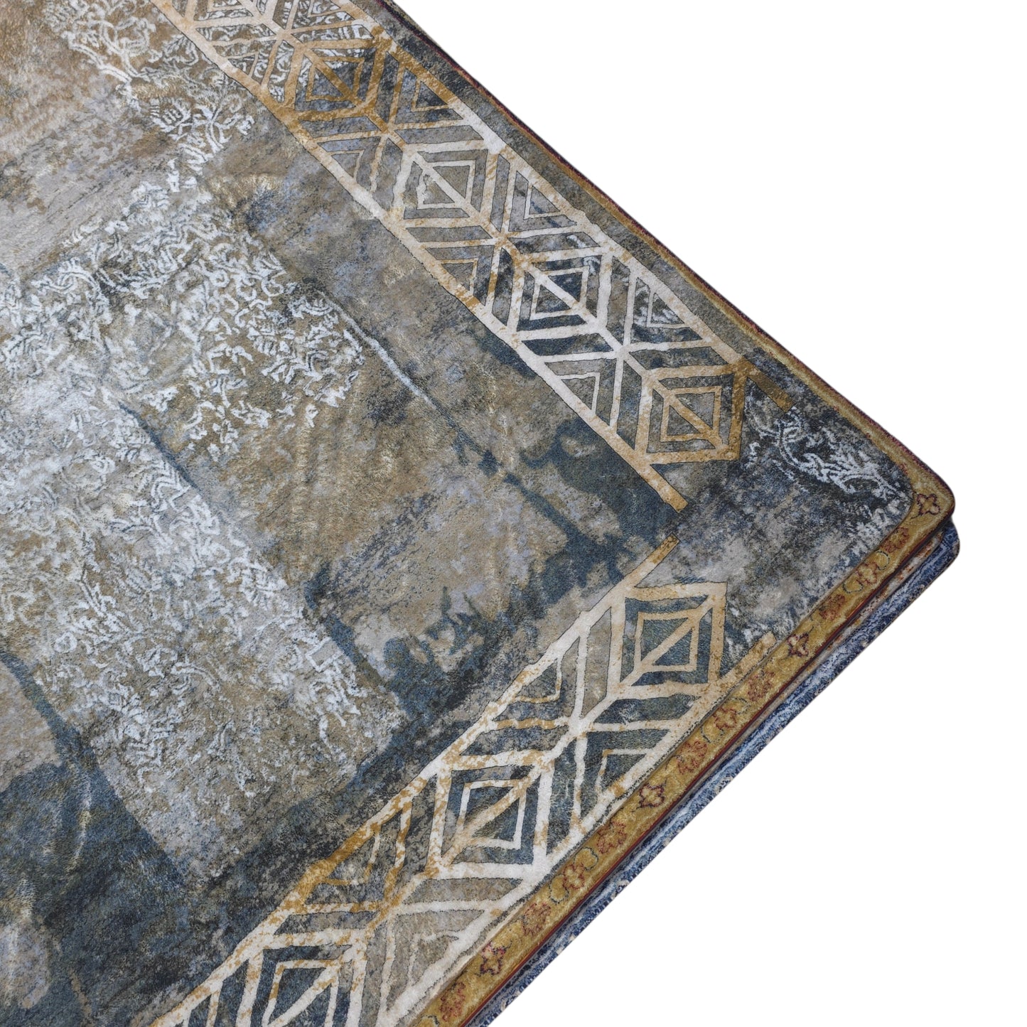 Modern Grey Abstract Carpet (5x7 Ft) – Anti-Skid