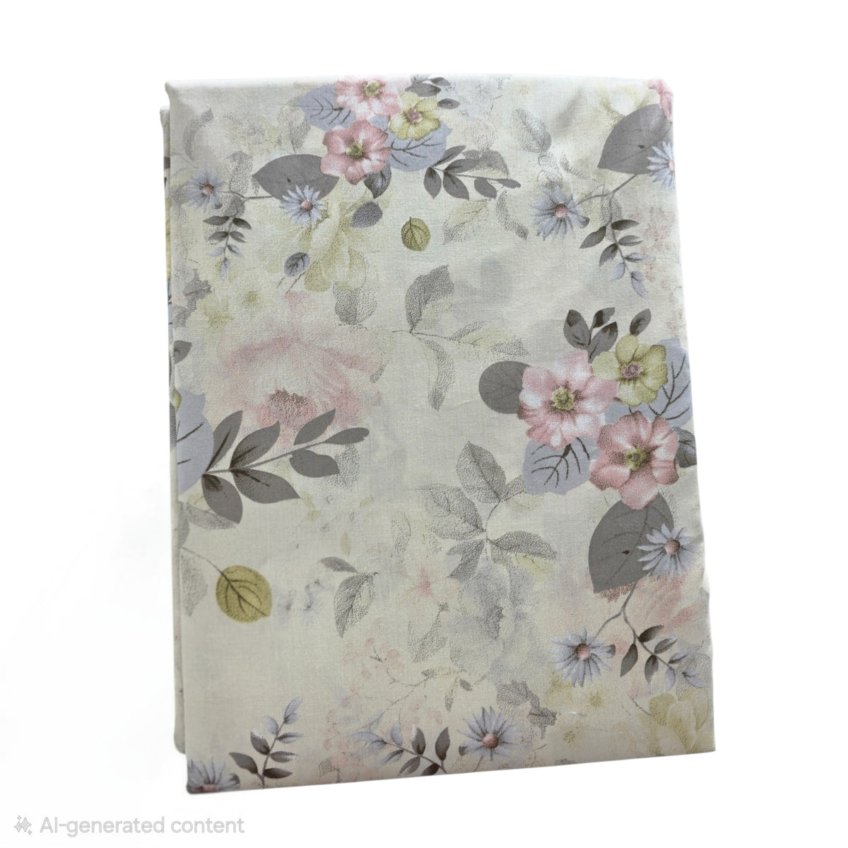 Botanical Floral Pure Cotton King Bedsheet (120x120 in)
