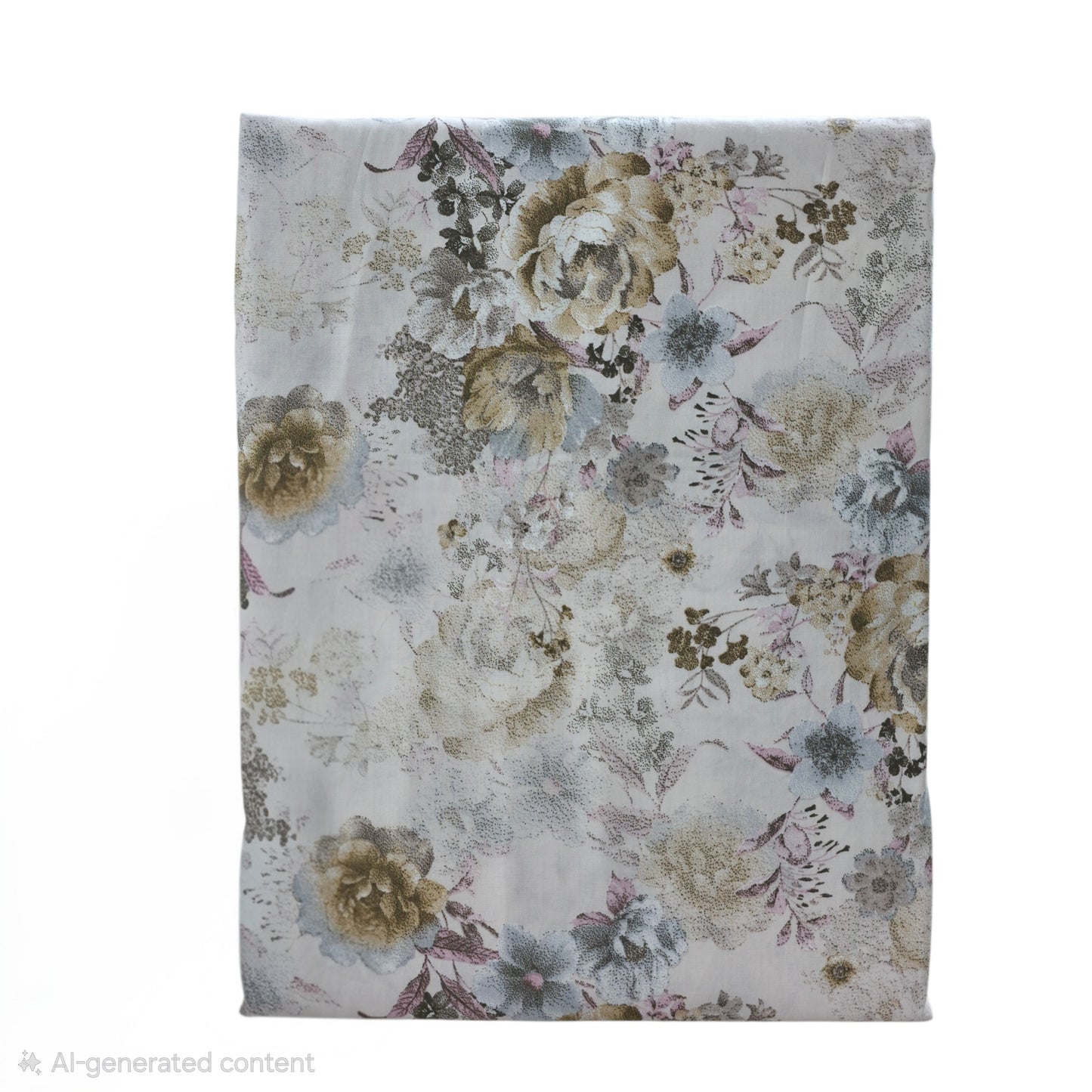 Botanical Floral Pure Cotton King Bedsheet (120x120 in)