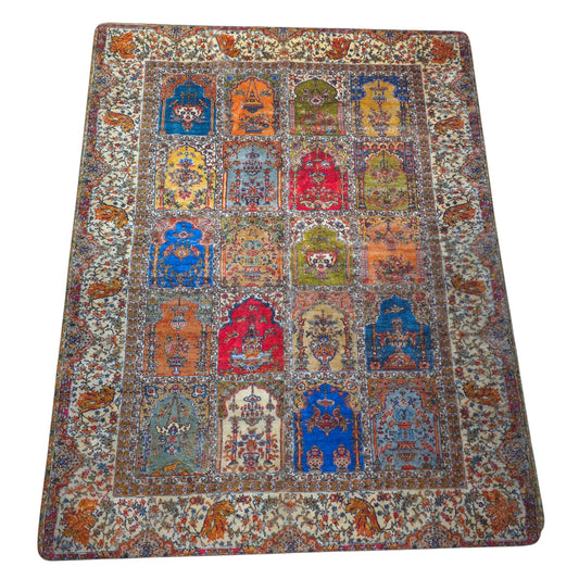 Multicolor Heritage Arch Carpet (5x7 Ft) – Anti-Skid